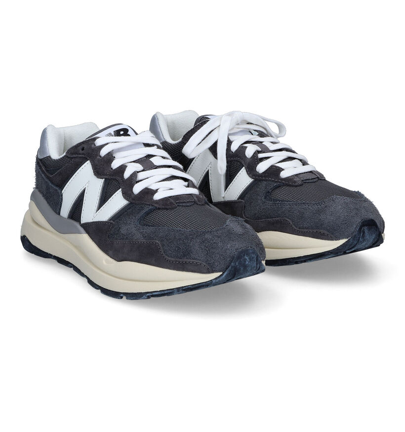 New Balance M 5740 Baskets en Gris en daim (319191)