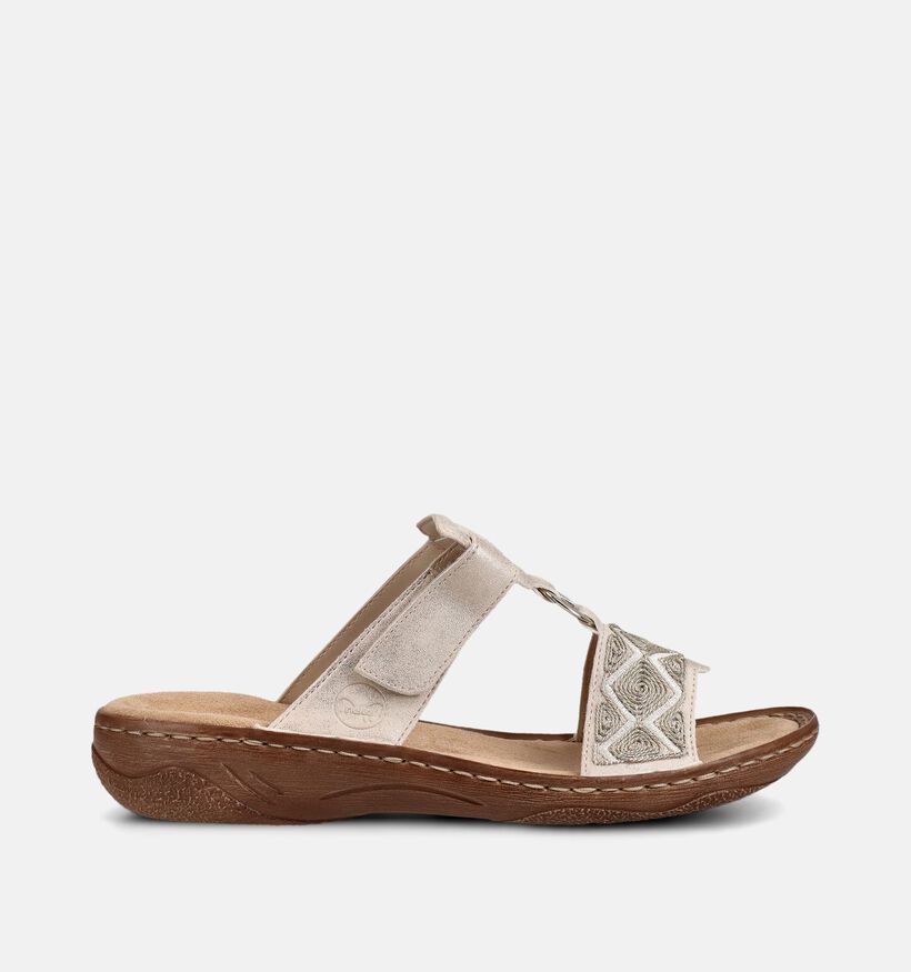 Rieker Gouden Slippers voor dames (370394)