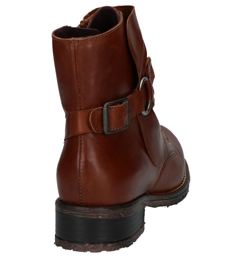 Stoere Cognac Boots Brako Anatomics in leer (232697)