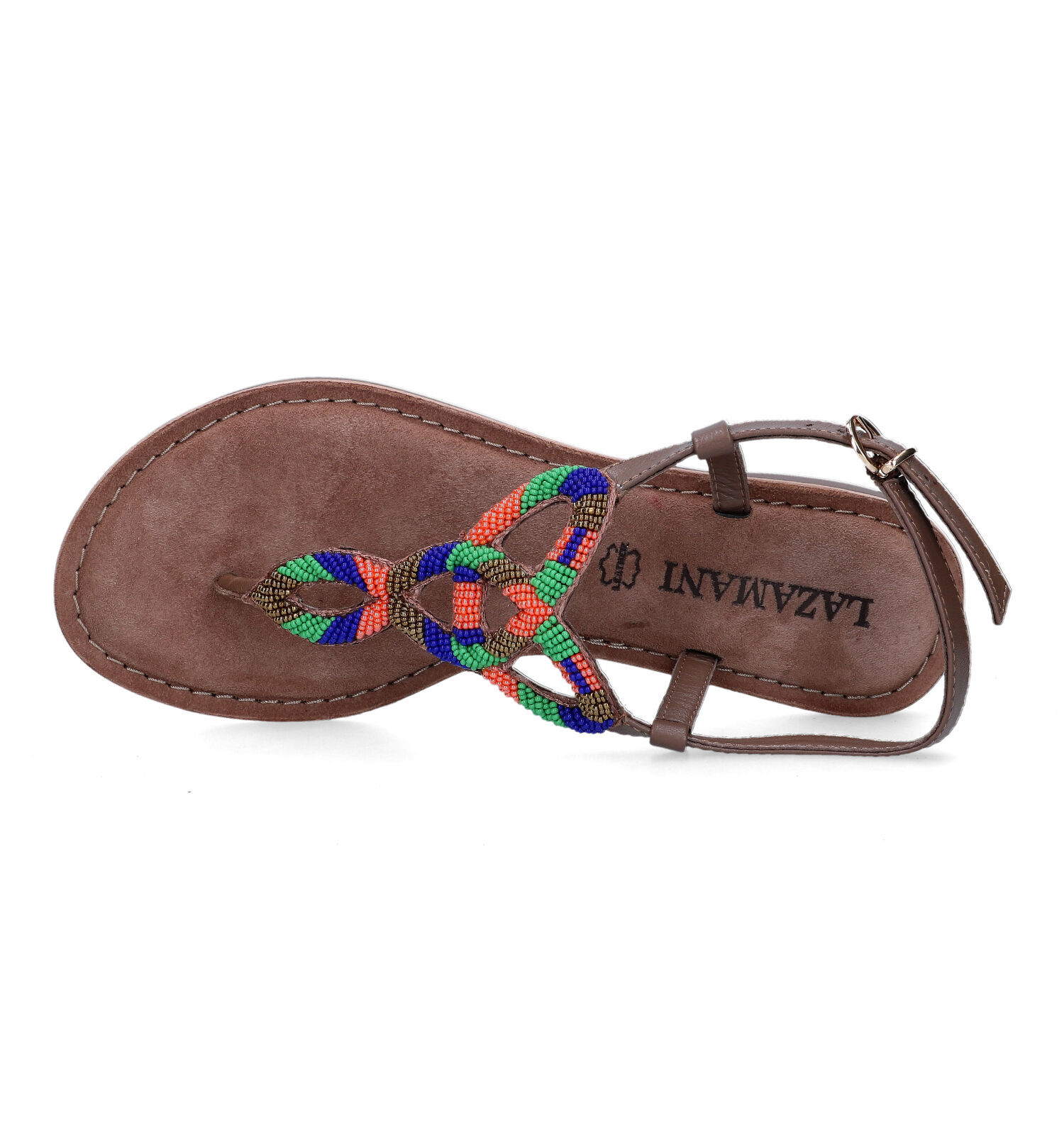 Lazamani Bruine Sandalen Dames Sandalen Online op TORFS.BE