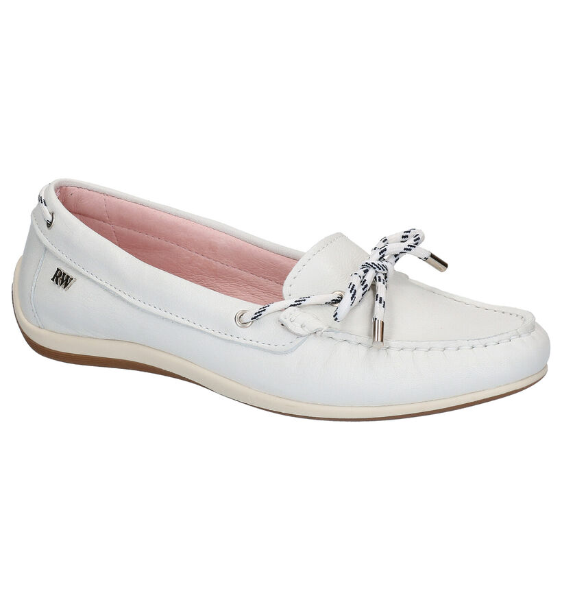 River Woods Mocassins en Blanc en cuir (271156)