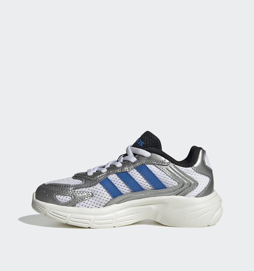 adidas Eclyptix 2000 Witte/Zilveren Sneakers voor jongens, meisjes (375413) - geschikt voor steunzolen