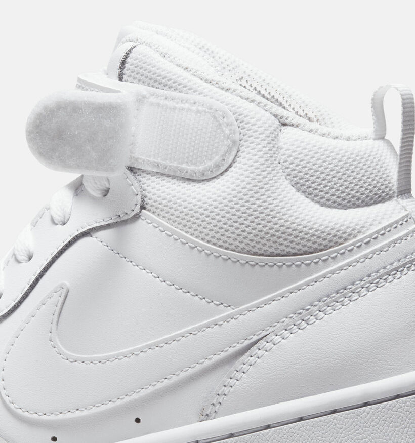 Nike Court Borough MID 2 GS Witte Sneakers voor jongens, meisjes (347940)