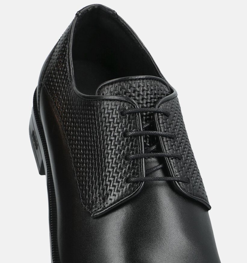 BOSS Tayil Derb Chaussures classiques en Noir pour hommes (375720) - pour semelles orthop&eacute;diques