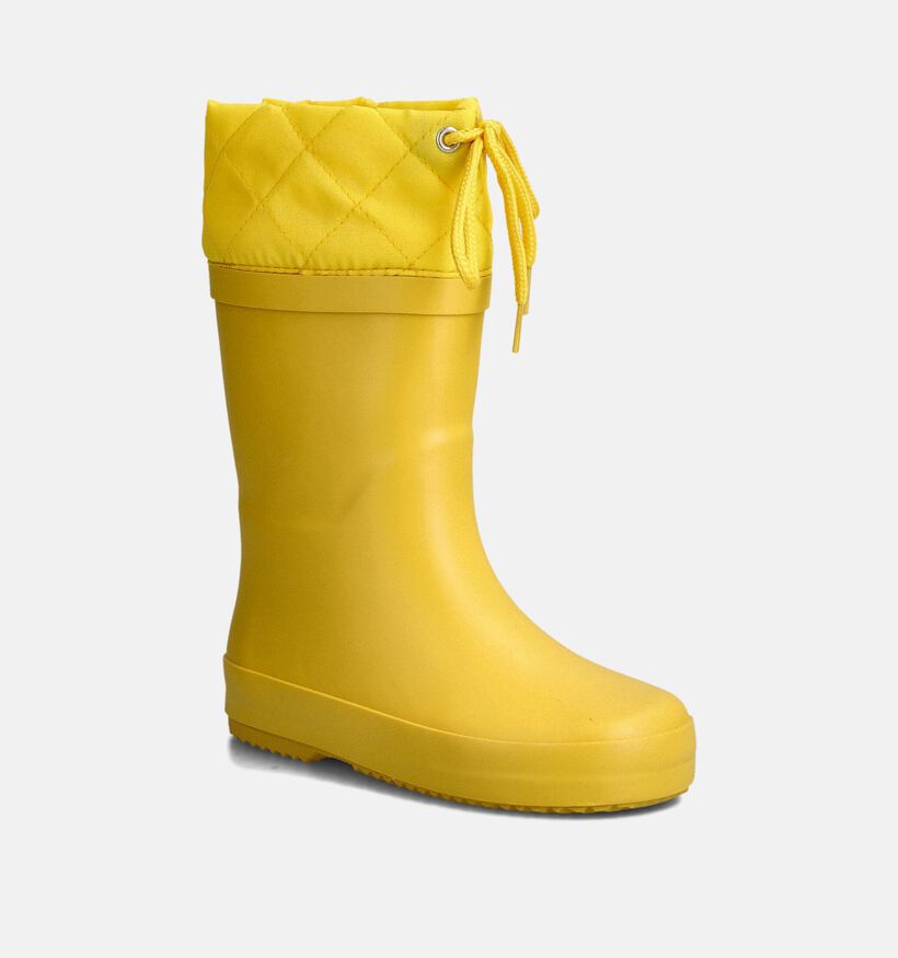 Xplor Rainboot Collar Bottes de pluie en Jaune pour filles, gar&ccedil;ons (376813) - pour semelles orthop&eacute;diques