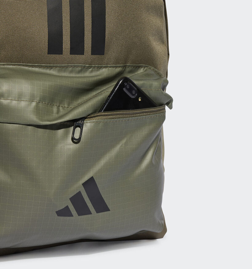 adidas CLSC Bars 3S Kakigroene/Zwarte Rugzak voor heren, jongens (385915)