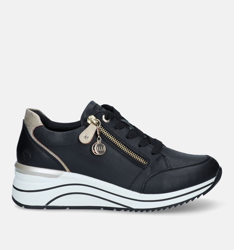 Remonte Baskets casual en Noir pour femmes (347237) - pour semelles orthopédiques