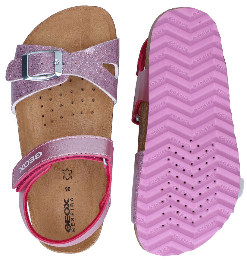 Geox Adriel Sandales en Or en simili cuir (286955)