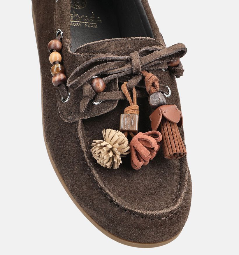 La Strada Donkerbruine Bootschoenen voor dames (384264)