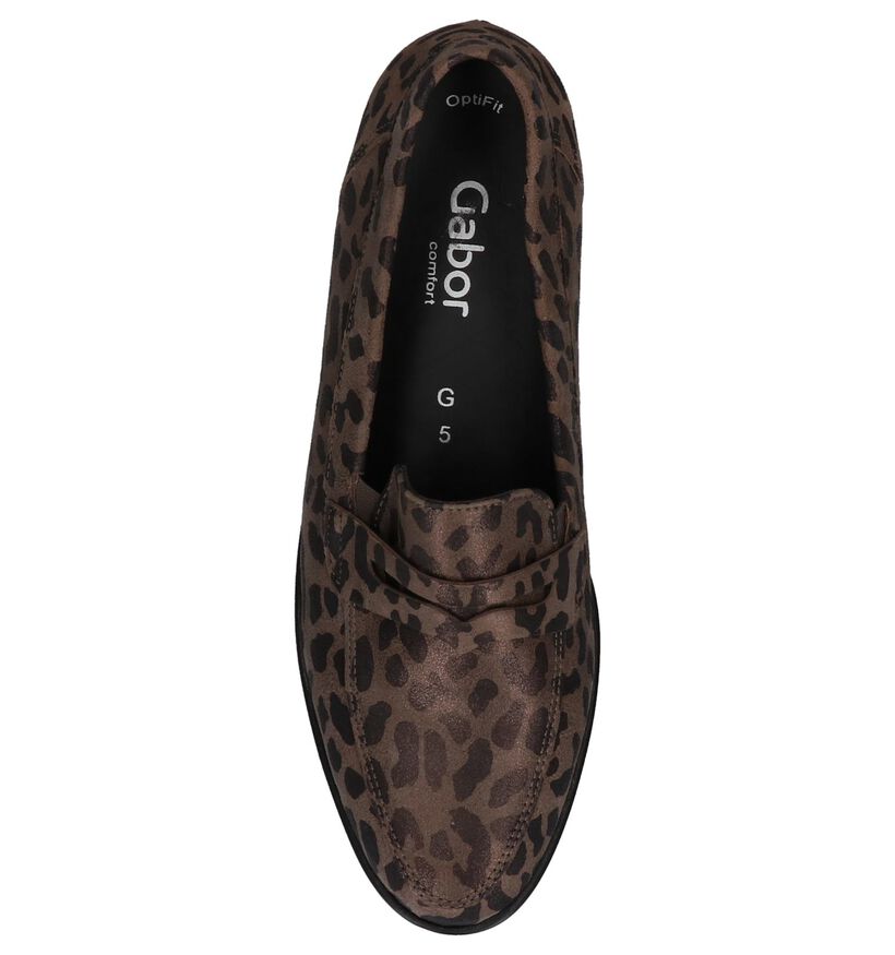 Gabor OptiFit Mocassins en Taupe en nubuck (231255)