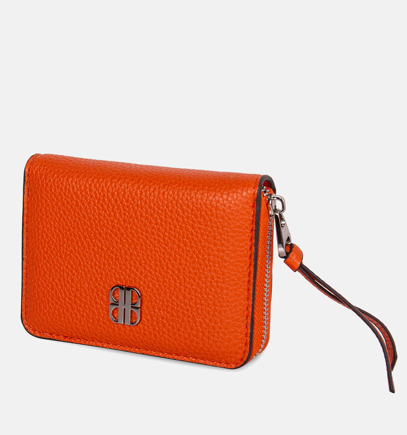 Laurent David Porte-monnaie zipp&eacute; en Orange pour femmes (374052)