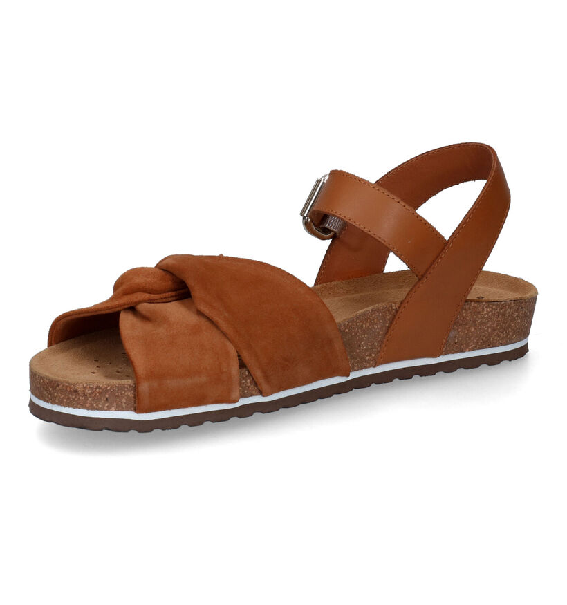 Geox Spensierata Sandales en Cognac pour femmes (303530)