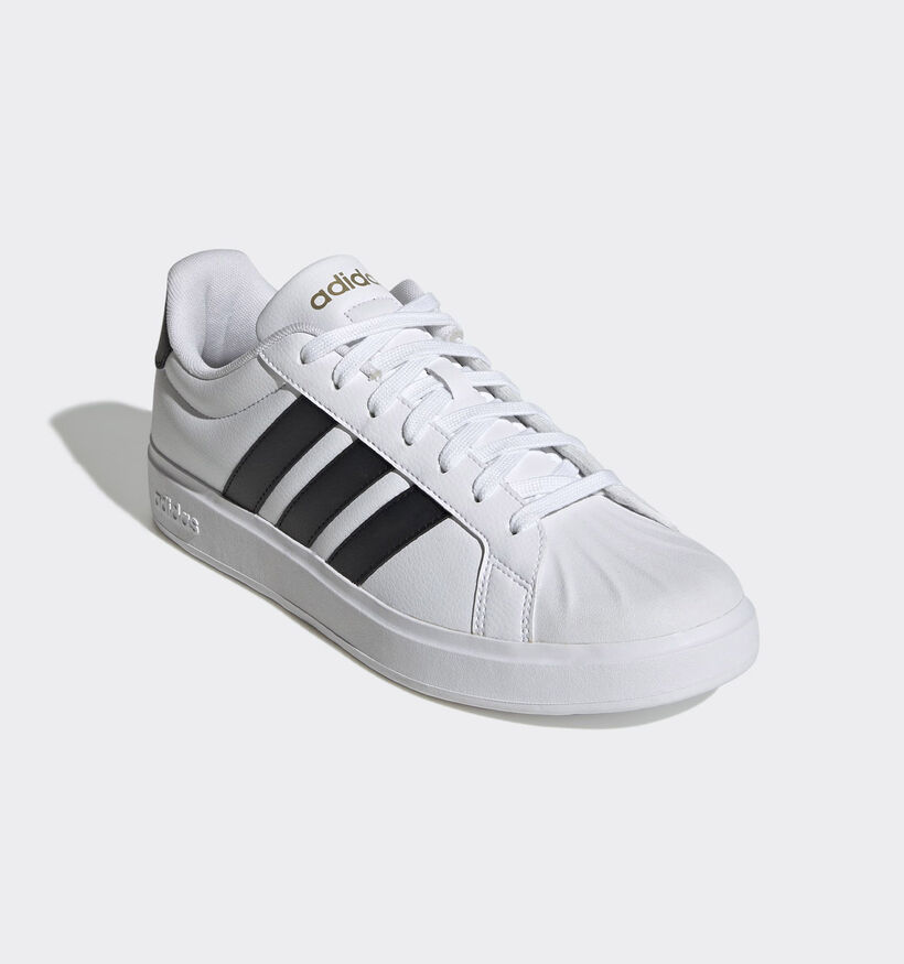 adidas Streettalk Witte/Zwarte Sneakers voor dames (367452) - geschikt voor steunzolen
