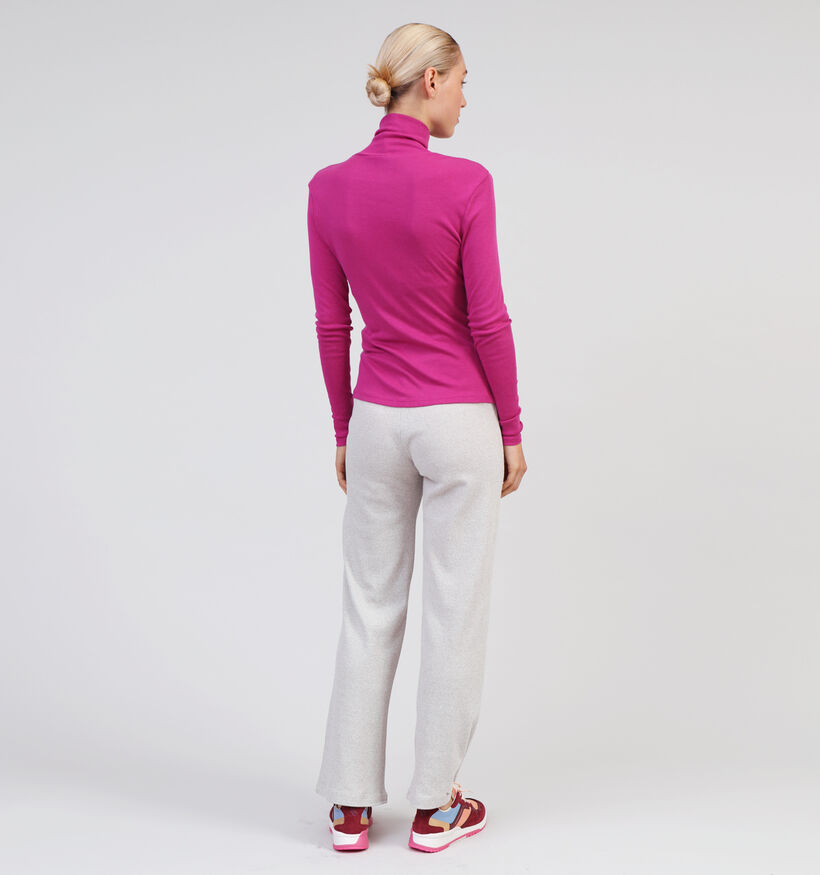 Vila Jolini T-shirt avec col roulé en Fuchsia pour femmes (349448)