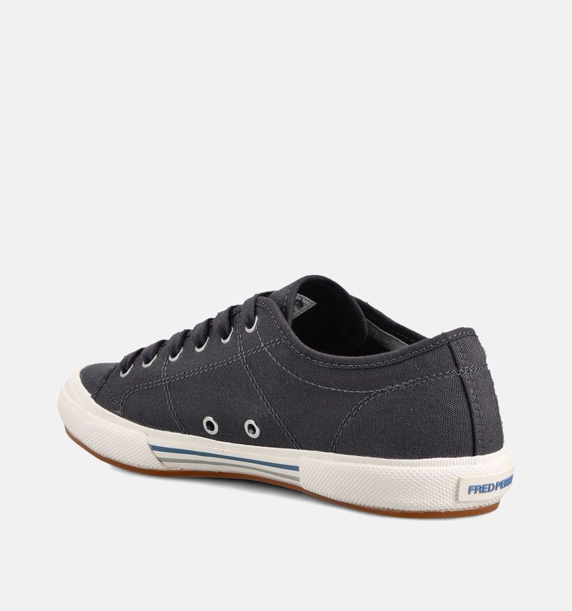 Fred Perry Vintage Tennis Canvas Donkerblauwe Veterschoenen voor heren (368927)