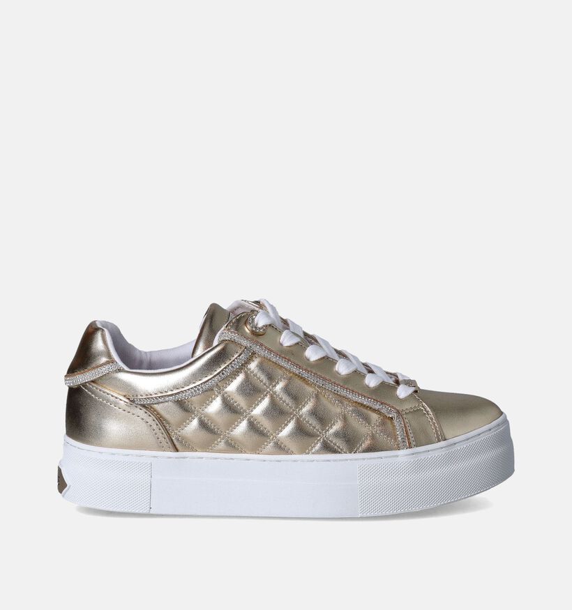 Guess Gratea Gouden Veterschoenen voor dames (350427) - geschikt voor steunzolen