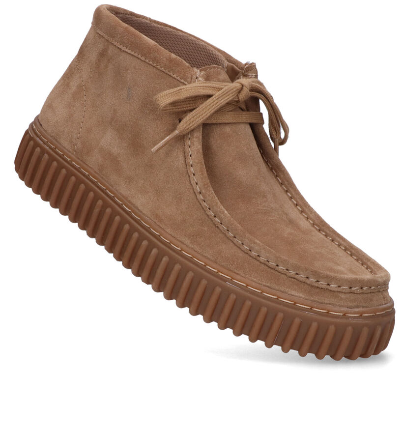 Clarks Torhill Bruine Hoge schoenen voor heren (330668) - geschikt voor steunzolen