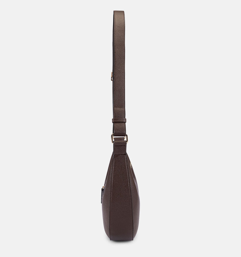 L.Credi Satine Sac port&eacute; crois&eacute; en Brun fonc&eacute; pour femmes (379598)