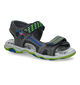 Milo & Mila Grijze Sandalen in kunststof (309239)