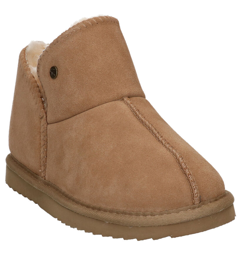 Warmbat Willow Kaki Wollen Hoge pantoffels voor dames (330328)