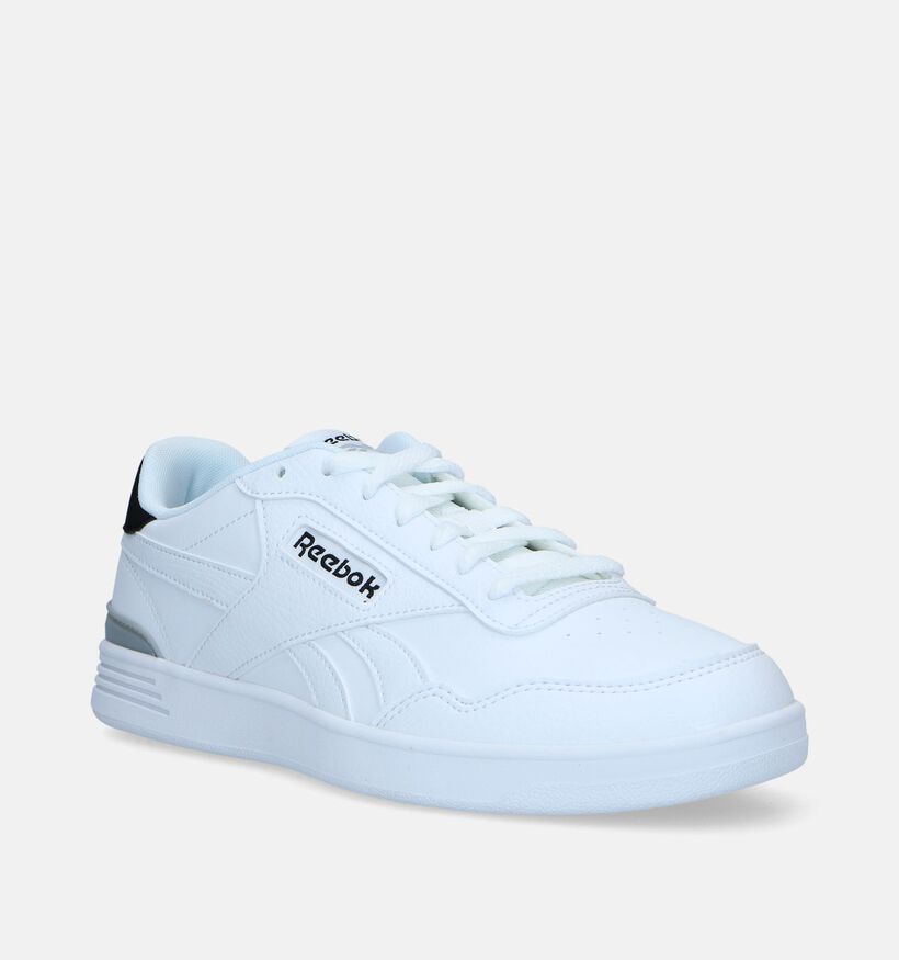 Reebok Court ADV Clip Baskets en Blanc pour hommes (335284) - pour semelles orthopédiques