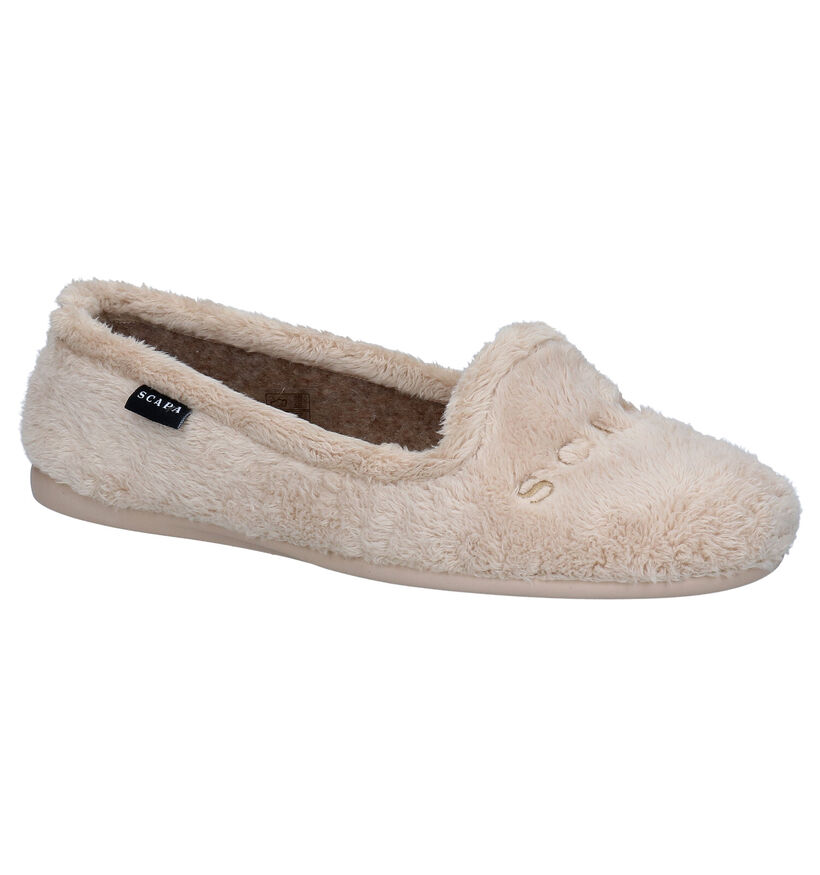 Scapa Pantoufles fermées en Beige pour femmes (332659)