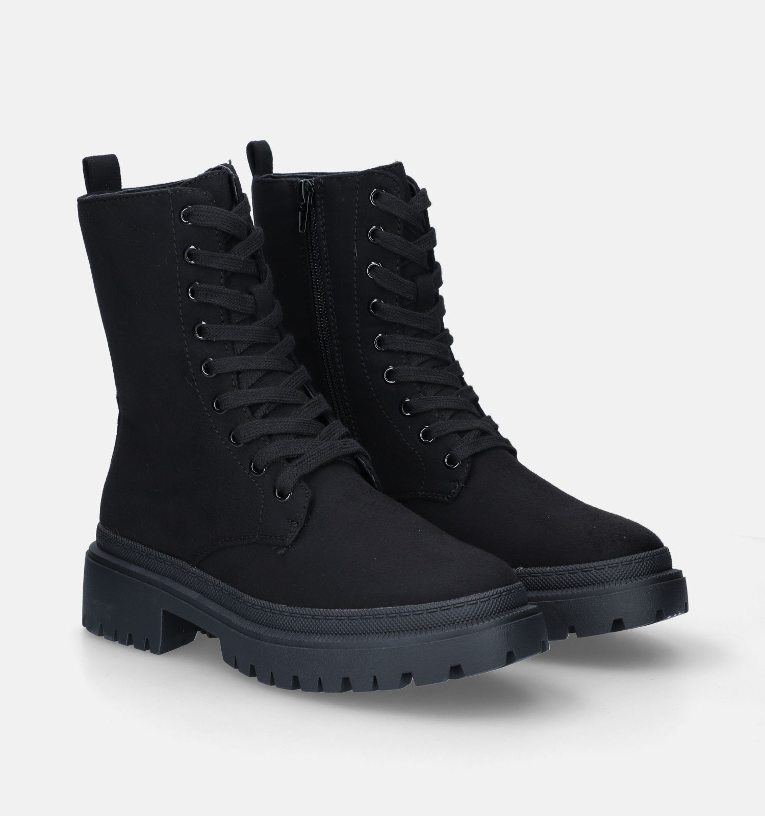 Zwarte clearance veterboots dames
