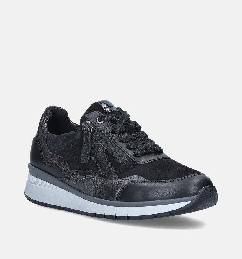 Gabor OptiFit Zwarte Sneakers voor dames (344775) - geschikt voor steunzolen