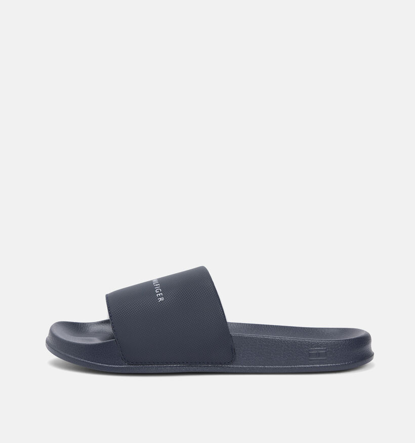Tommy Hilfiger Claquettes en Bleu fonc&eacute; pour hommes (368640)