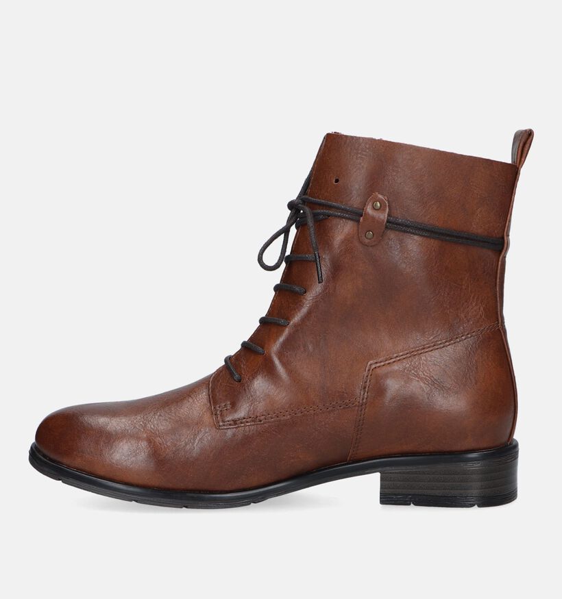 Marco Tozzi Boots à lacets en Cognac pour femmes (330646)