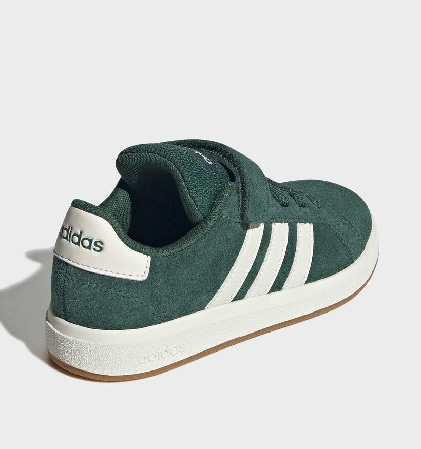 adidas Grand Court 00s Baskets basses en Vert pour gar&ccedil;ons, filles (375376) - pour semelles orthop&eacute;diques