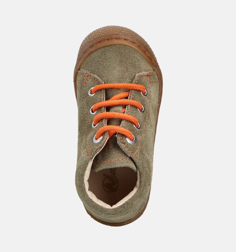 Naturino Cocoon Suede Chaussures pour bébé en Vert pour filles, garçons (364210) - pour semelles orthopédiques
