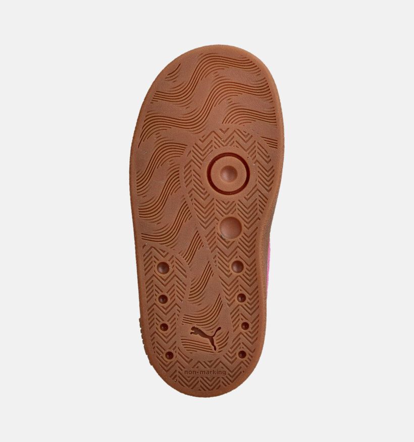 Puma Club II Era Lichtgroene/Bordeaux Sneakers voor meisjes (359283) - geschikt voor steunzolen