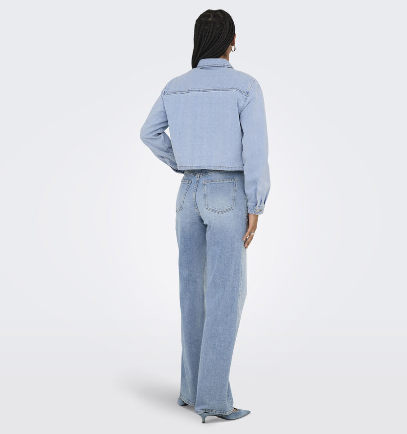 JDY Marly Boxy Denim Manteau en Bleu pour femmes (367886)