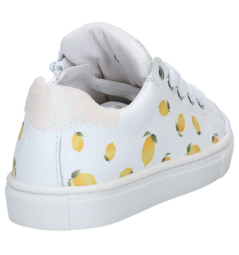 Kipling Vicky Lemon Chaussures à lacets en Blanc en cuir (289892)