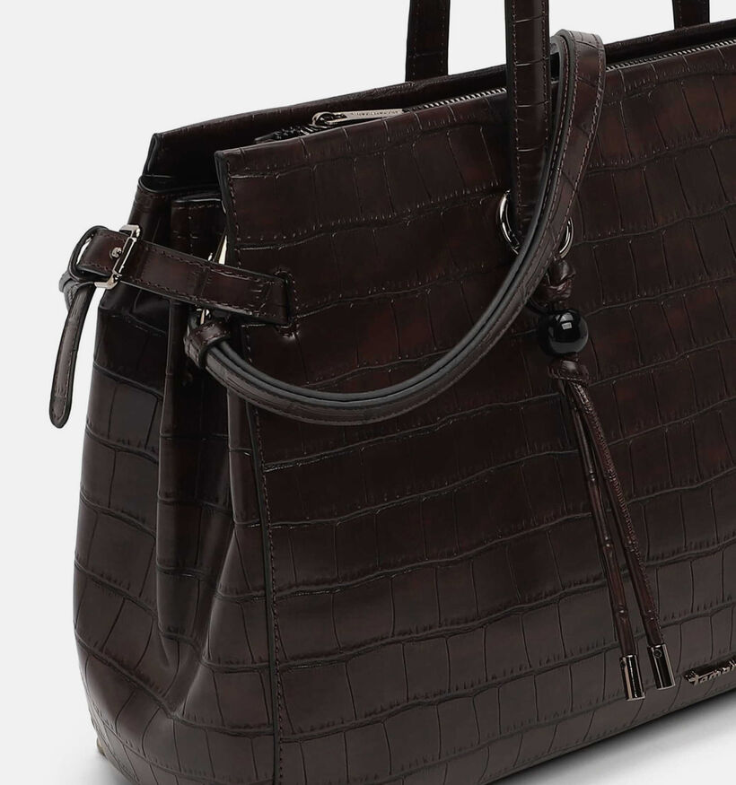 Tamaris Marion Cabas Croco en Marron pour femmes (378815)