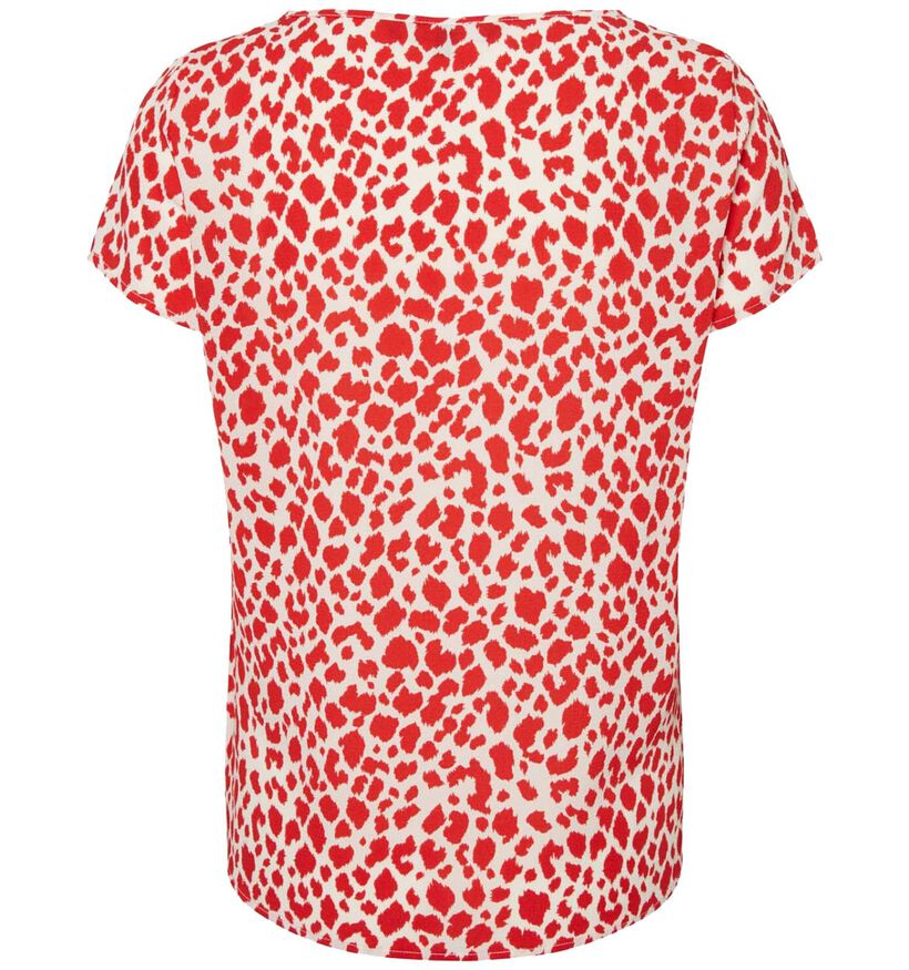 Vero Moda Saga Blouse en Rouge/Ecru (278211)