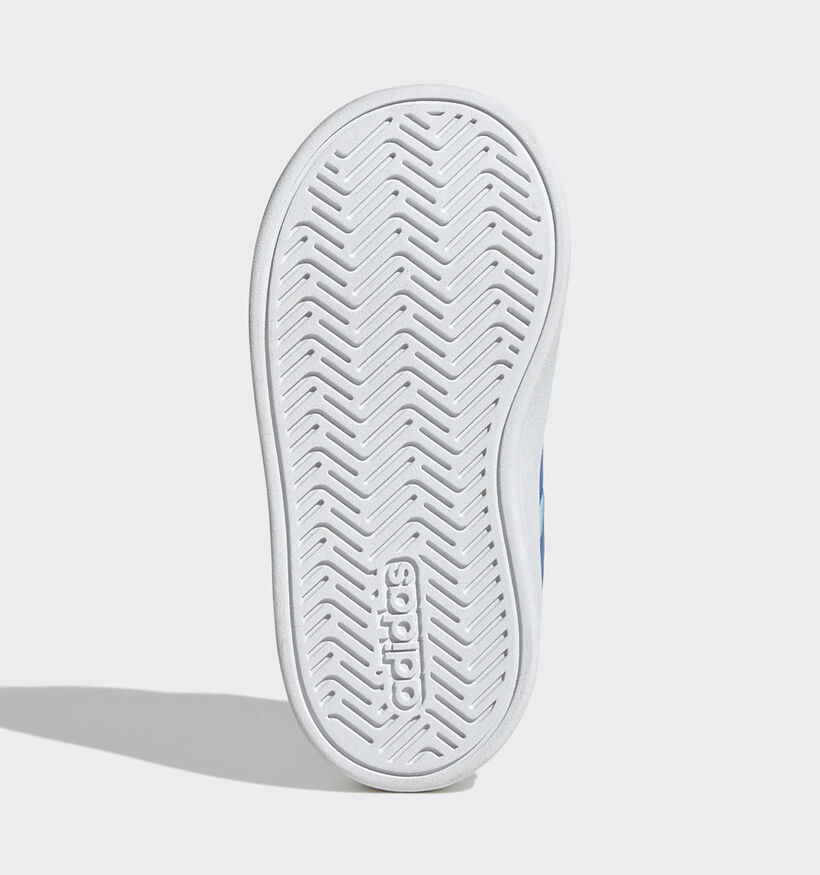 Adidas Grand Court 3.0 CF I Baskets basses en Blanc pour gar&ccedil;ons (372731) - pour semelles orthop&eacute;diques