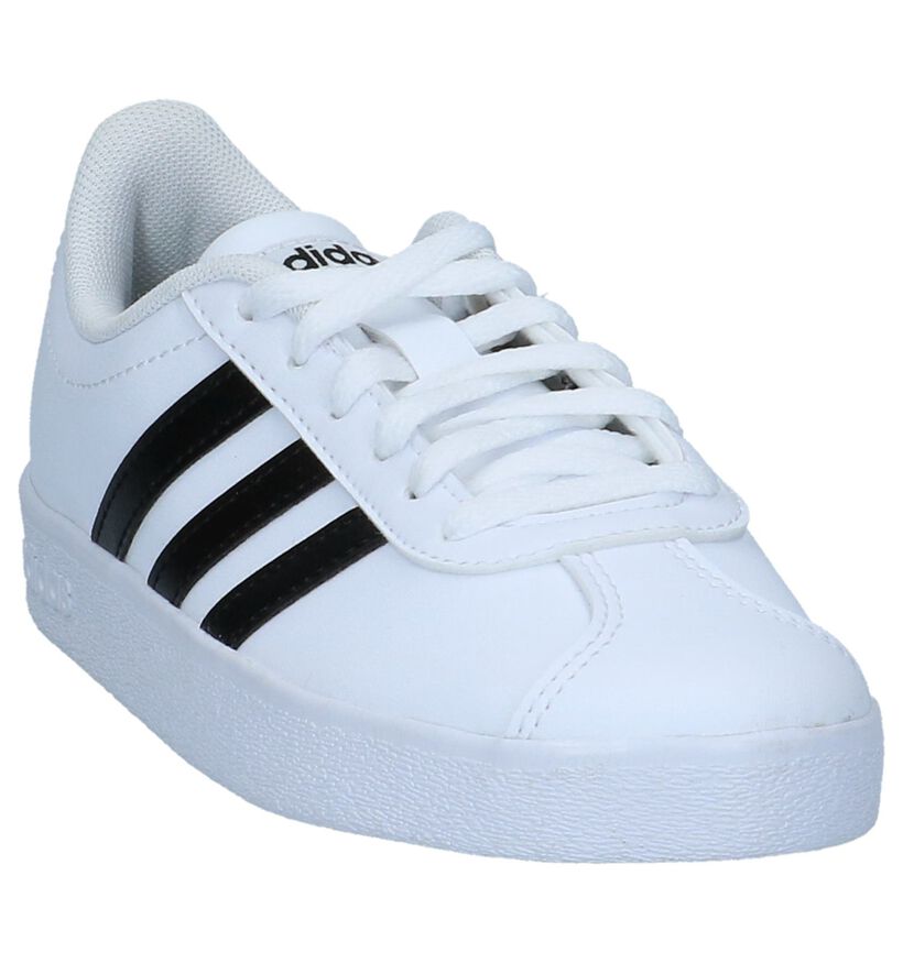 adidas VL Court 2.0 Witte Sneakers in kunststof (301167)