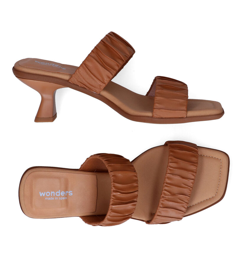 Wonders Cognac Slippers voor dames (309601)