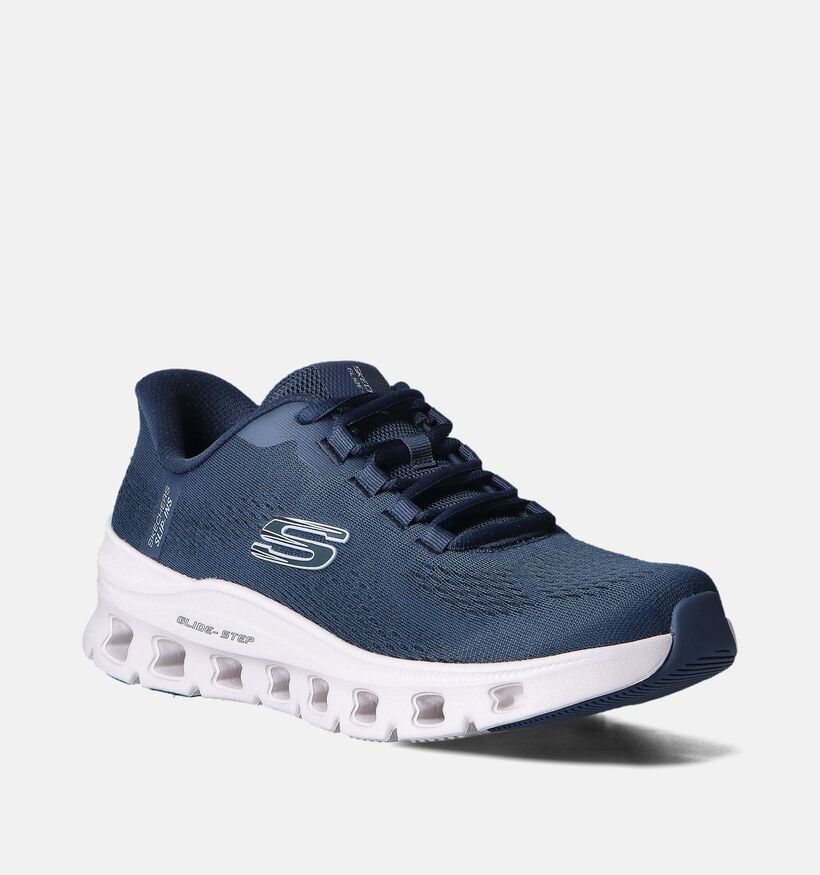Skechers Glipe Step Pro Blauwe Sneakers voor heren (351876)