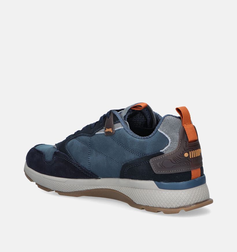 Jeep Ontario Chaussures à lacets en Bleu pour hommes (344427) - pour semelles orthopédiques