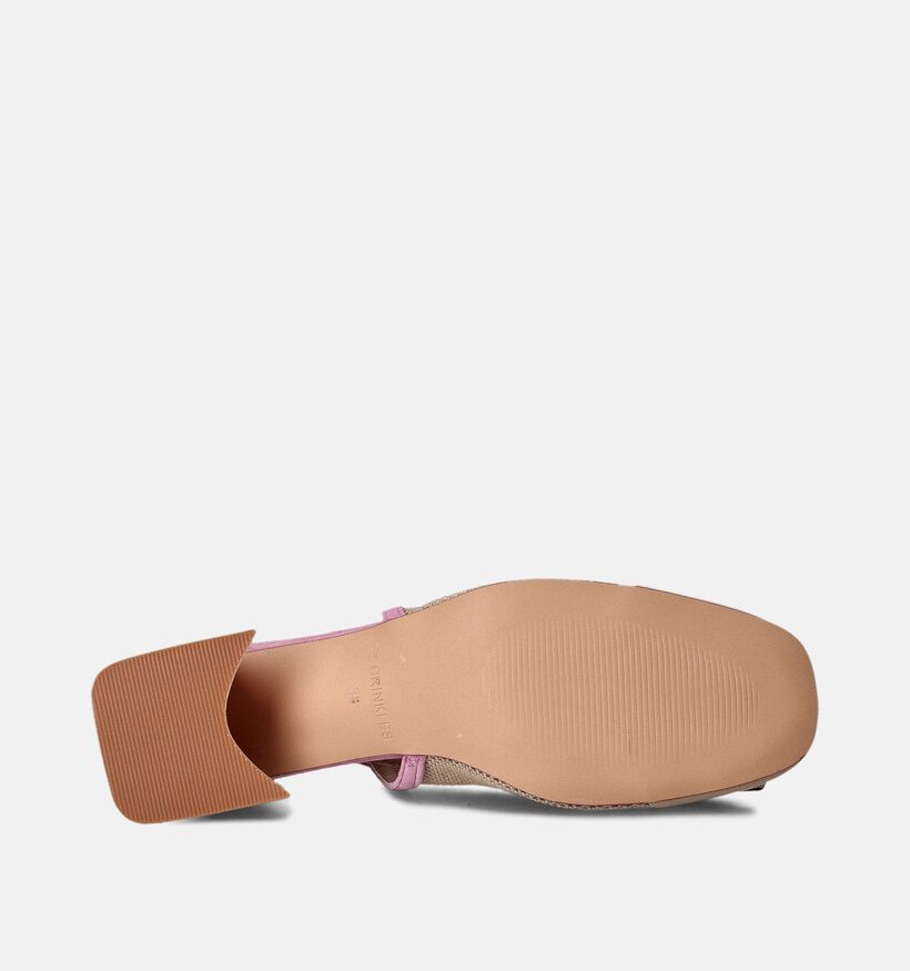 Crinkles Escarpins slingback en Or rose pour femmes (356257)