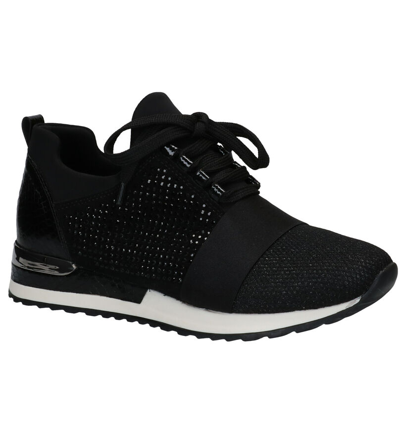 Remonte Zwarte Slip-on Sneakers in kunstleer (294015)