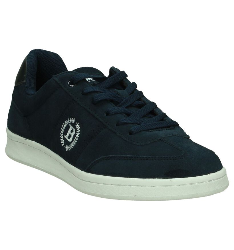 Blauwe Casual Schoenen Borgo Sport in nubuck (200734)