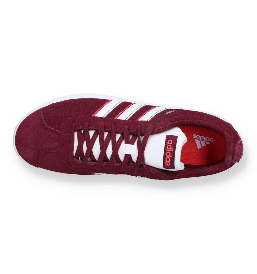 adidas VL Court 2.0 Baskets en Bordeaux pour hommes (326305) - pour semelles orthopédiques