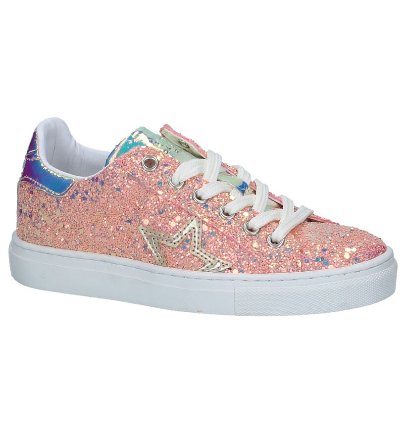 Roze Lage Schoenen met Glitter Little David Reizi in kunststof (247631)