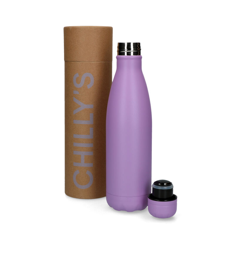 Chilly's Pastel Gourde en Violet 500 ml pour filles, hommes, femmes, garçons (328163)