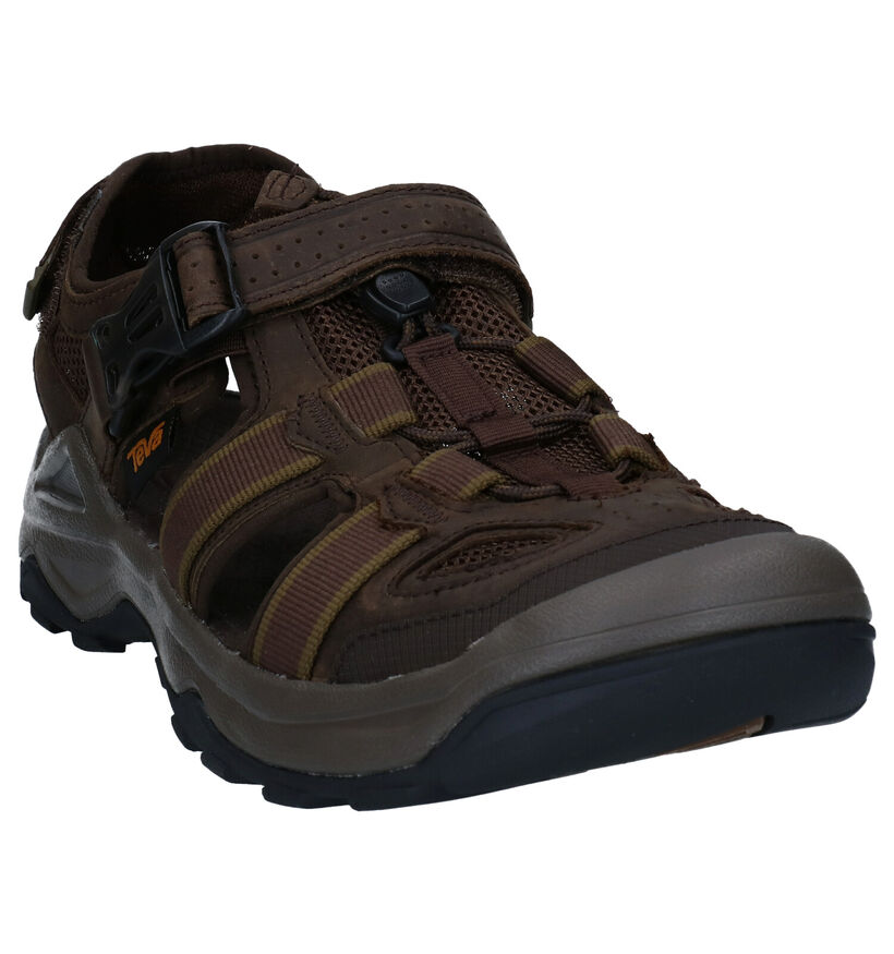 Teva Omnium Sandales de marche en Marron pour hommes (354650)