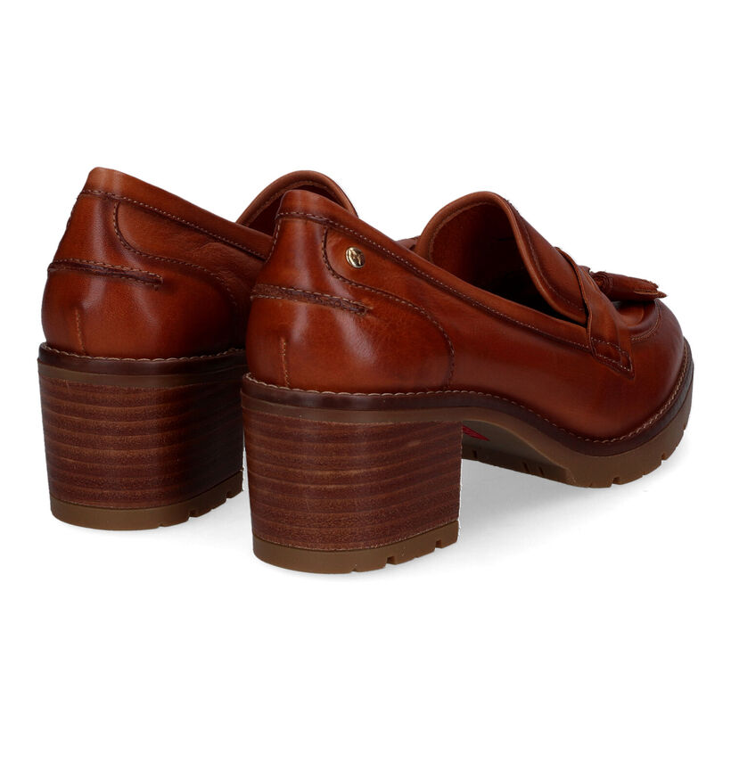 Pikolinos Llanes Cognac Mocassins met hak voor dames (329618)